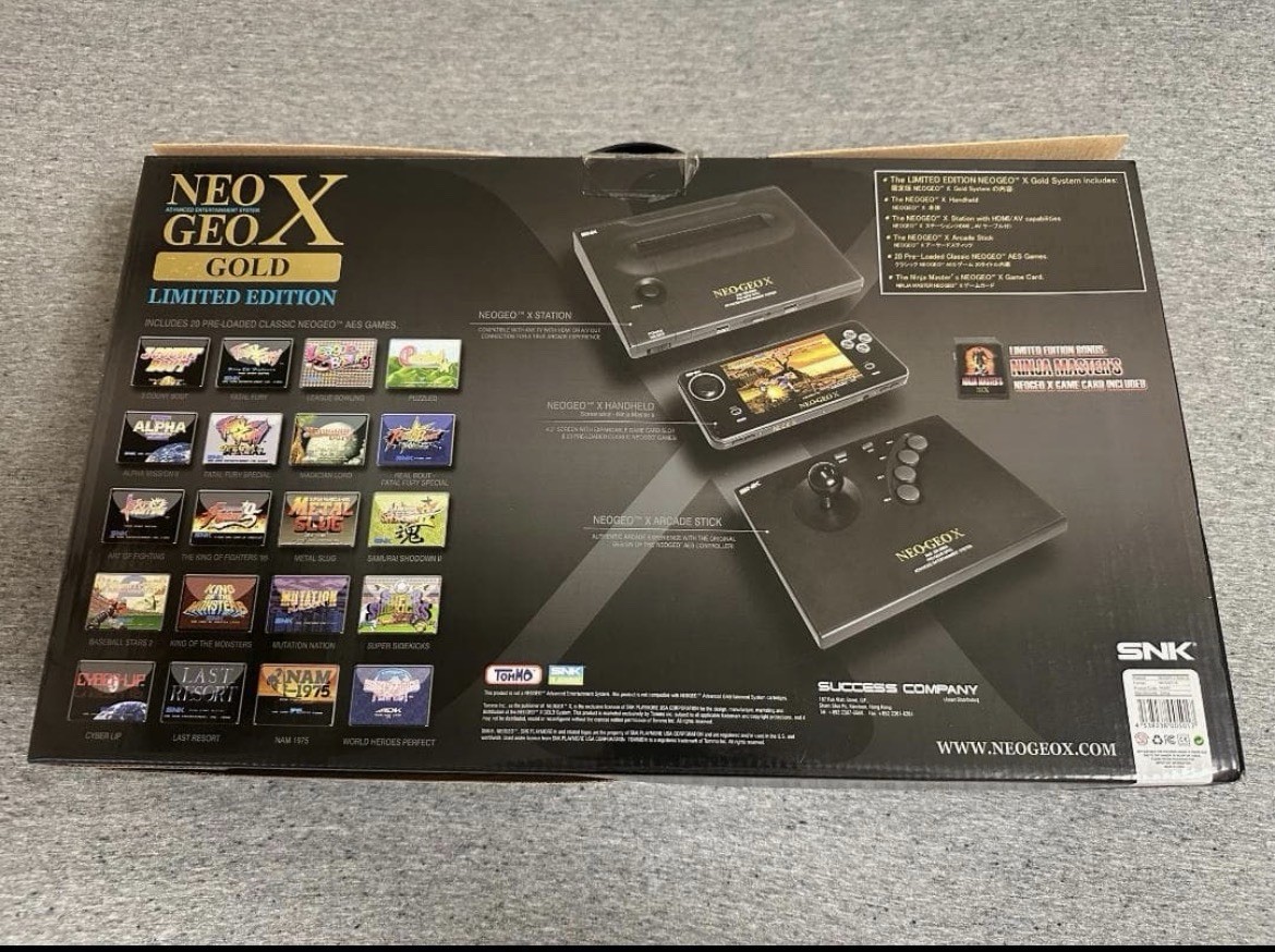 SNK NEOGEO X Gold Entertainment System Limited Edition CIB w/ Ninja Master’s