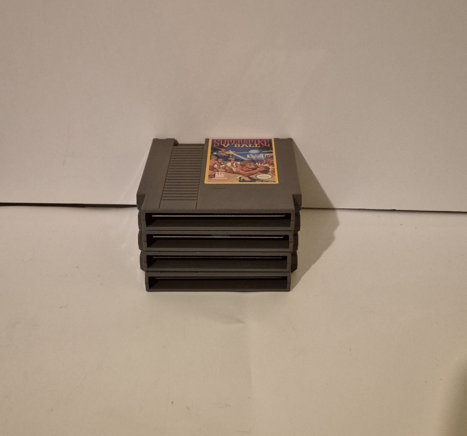Nintendo NES 4-Game Lot Nintendo Entertainment System Mario Karate V’Ball Tested
