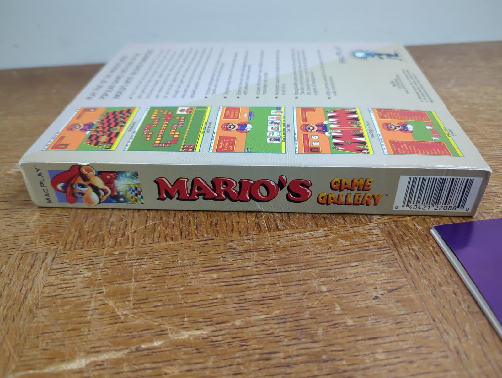 MACPLAY Mario’s GAME GALLERY (4 x Floppy Disk) Apple Macintosh 7 System Complete