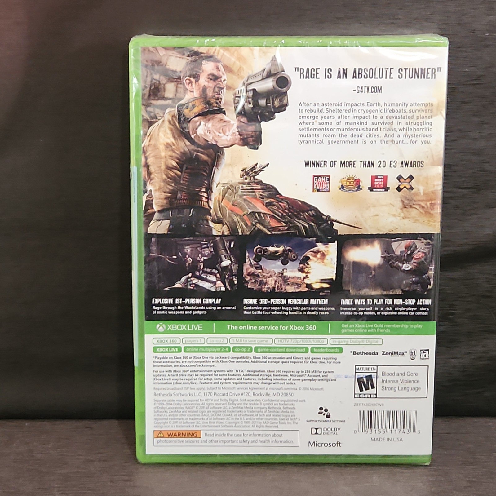 Rage Xbox 360 Greatest Hits New Sealed