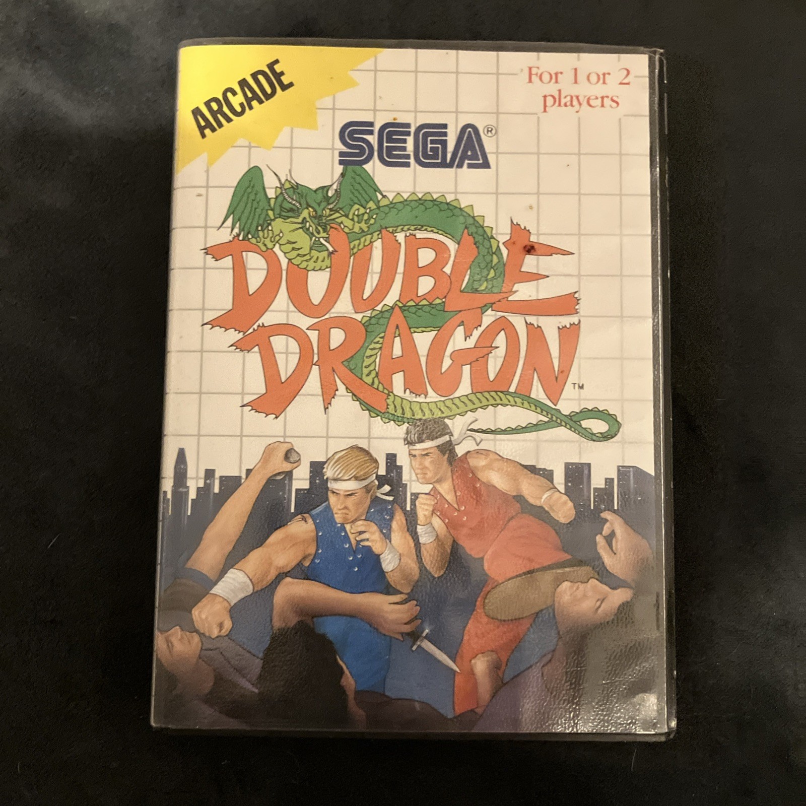 Sega Master System – Double Dragon, Choplifter, & Lord of the Sword – w/cases