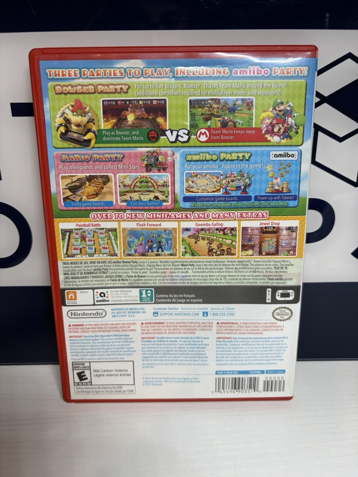 Mario Party 10 (Nintendo Wii U, 2015) CIB Complete