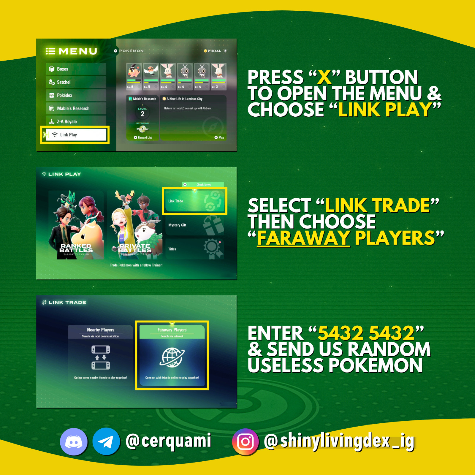 Xerneas ✨ Shiny or Non Shiny 6 IV Pokémon Legends Z-A Custom Competitive ZA Z A