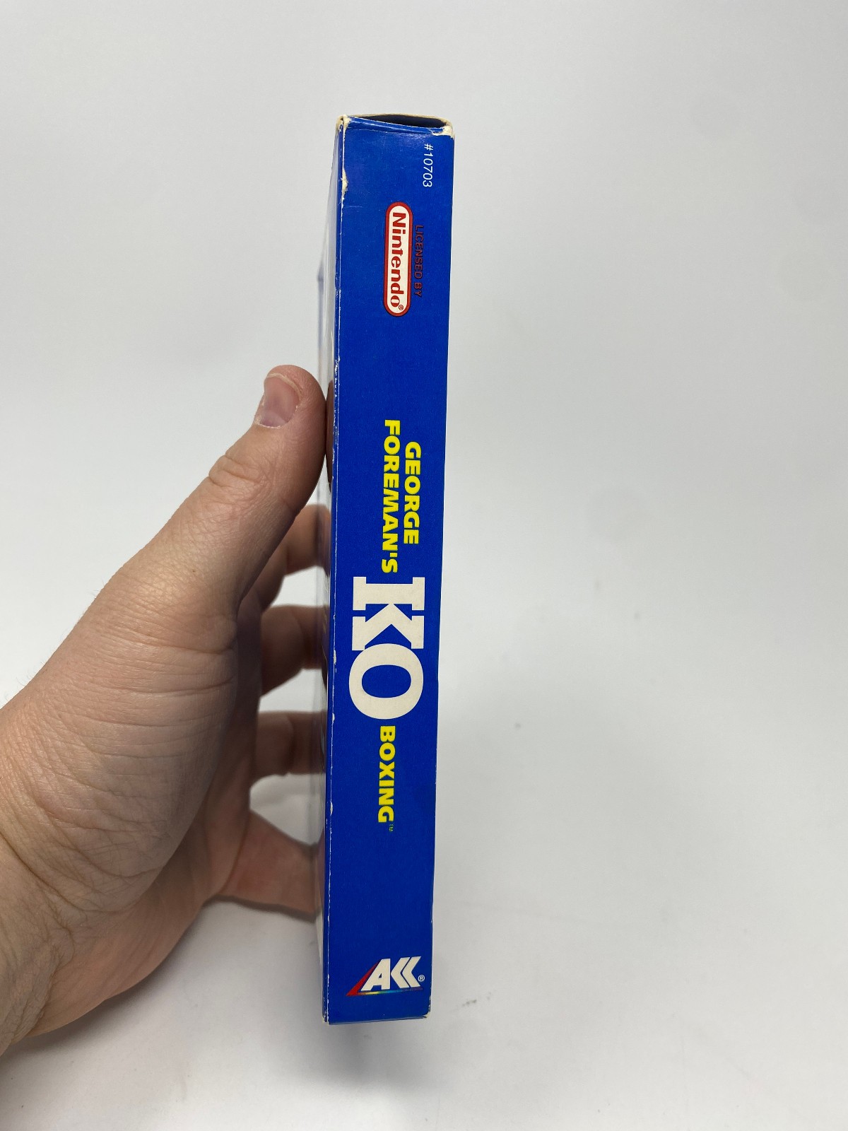 NES George Foreman’s KO Boxing Nintendo CIB Poster Box Manual Complete Game Vtg