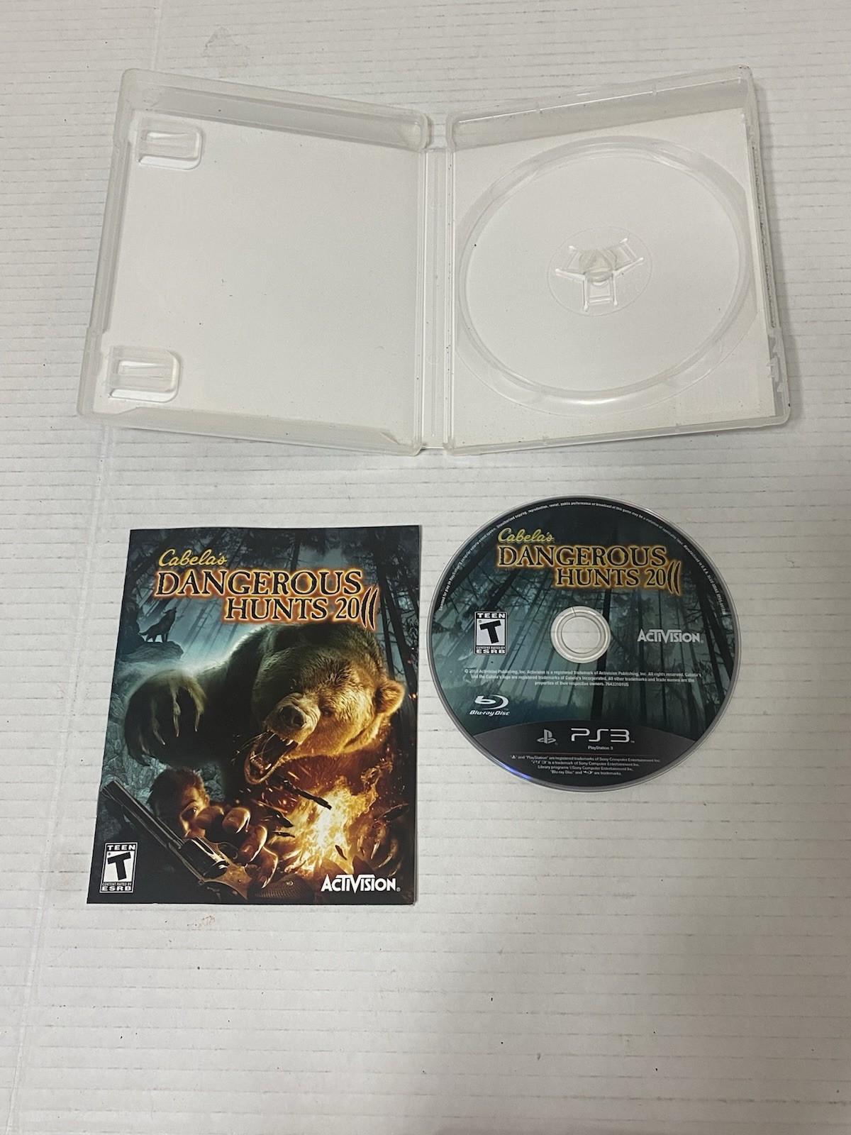 Cabela’s Dangerous Hunts 2011 PS3 PlayStation 3 Game Case Manual