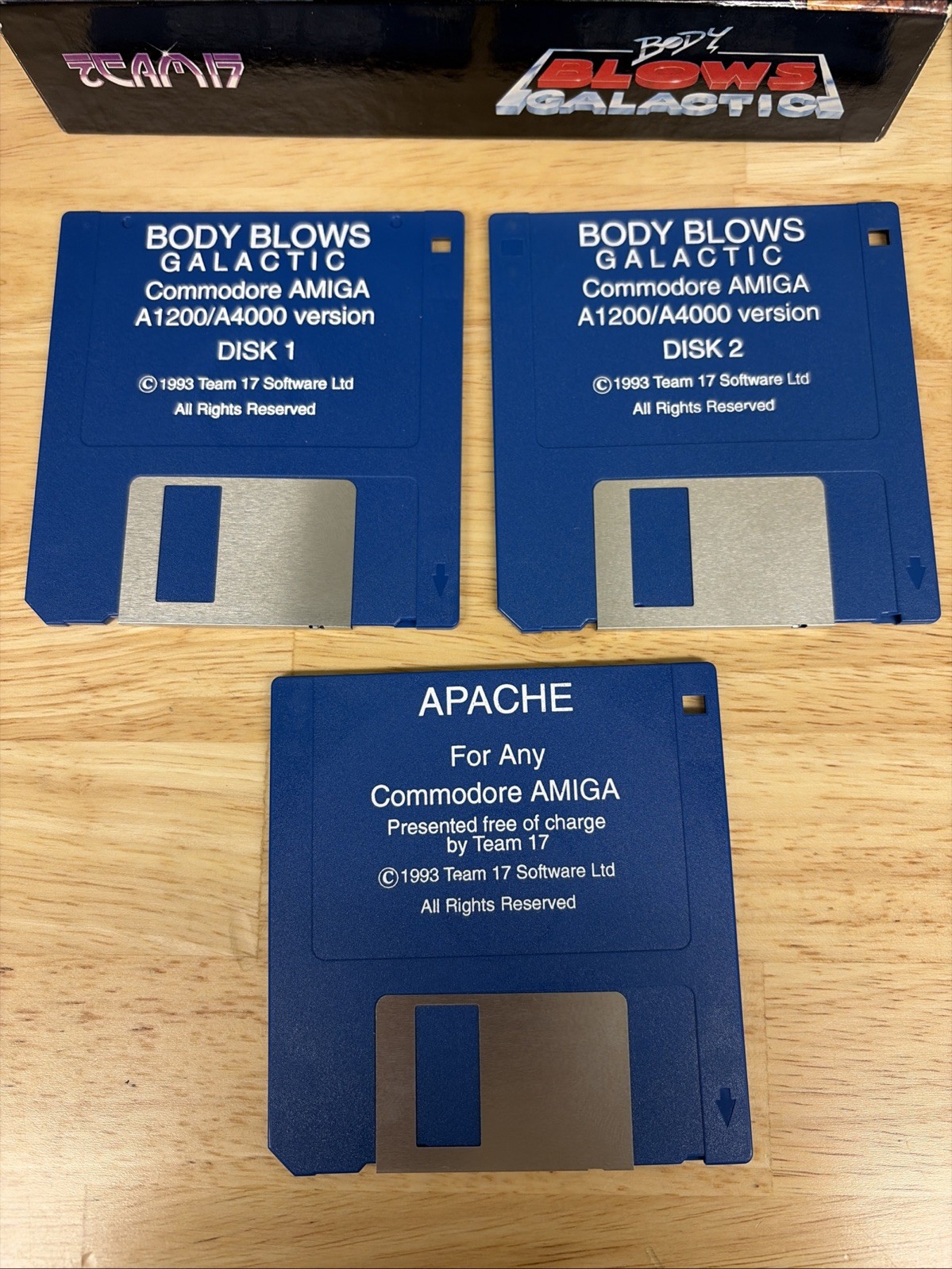 COMMODORE AMIGA A1200 A4000 BODY BLOWS GALACTIC FLOPPY DISK VIDEO GAME BIG BOX