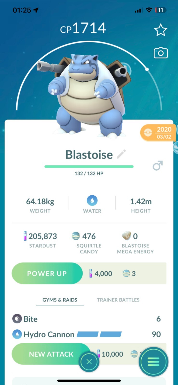 Clone Blastoise Legacy Move Hydro Cannon – Trade – Read Description – SALE