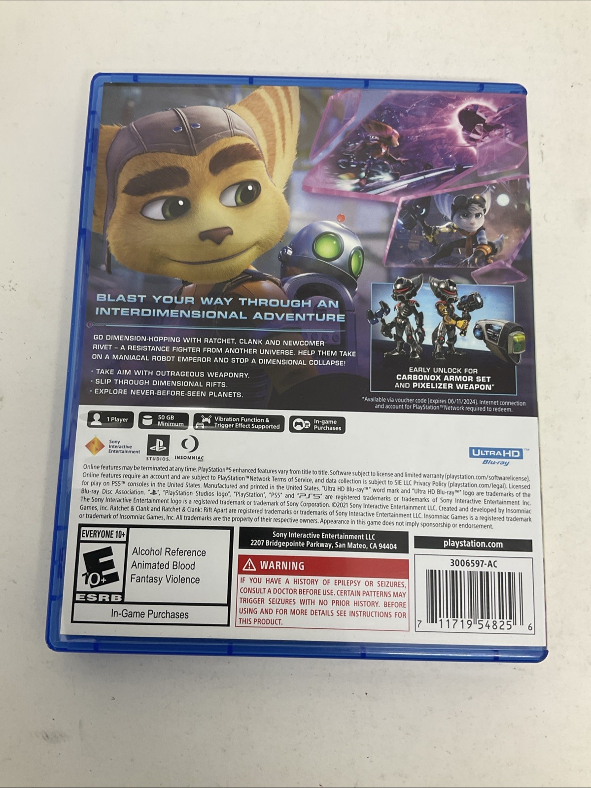 Ratchet & Clank Rift Apart Launch Edition Playstation 5