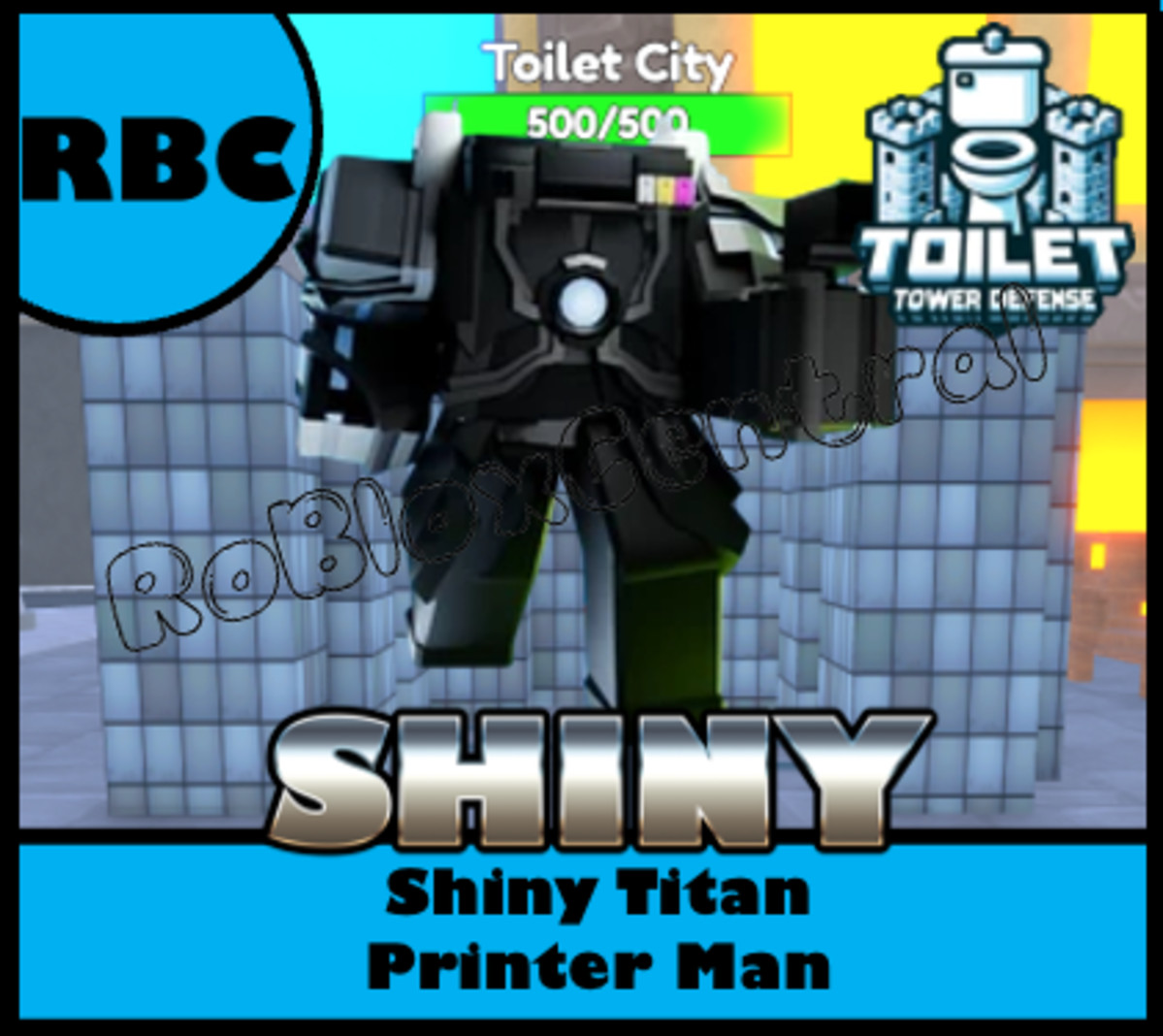 SHINY TITAN PRINTER MAN – CHEAP TOILET TOWER DEFENSE – TTD UNIT