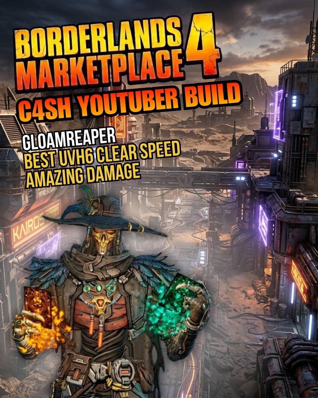 Borderlands 4⚡GloamReaper C4SH Build⚡YouTuber Build ⚡PC-PS-XBOX⚡