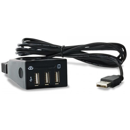 HYPERKIN 3-Port USB Hub with SD Card Reader-Play Station PS3, PS4, PC Compatible