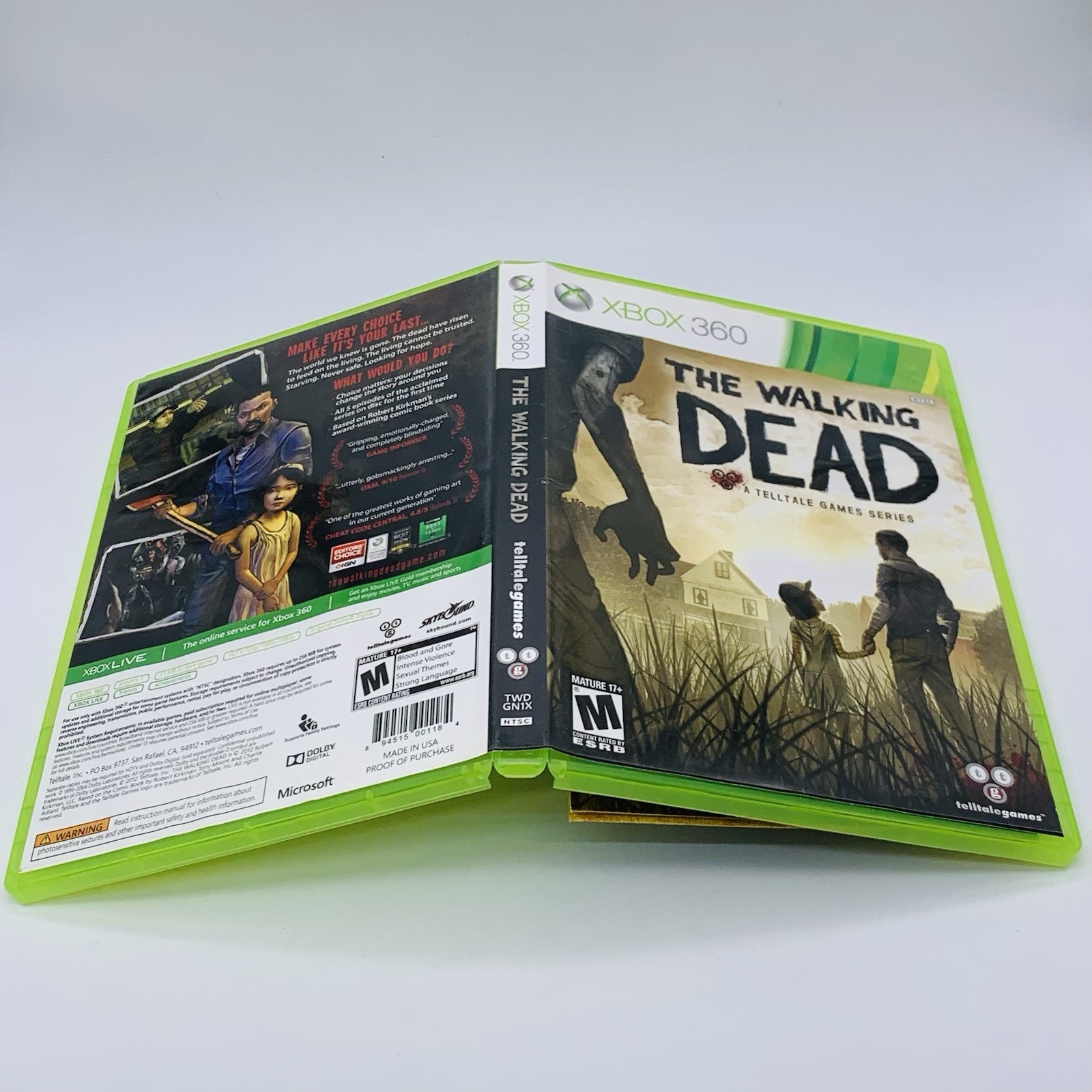 The Walking Dead Xbox 360, 2012 Telltale Games – Complete with Manual CIB Tested