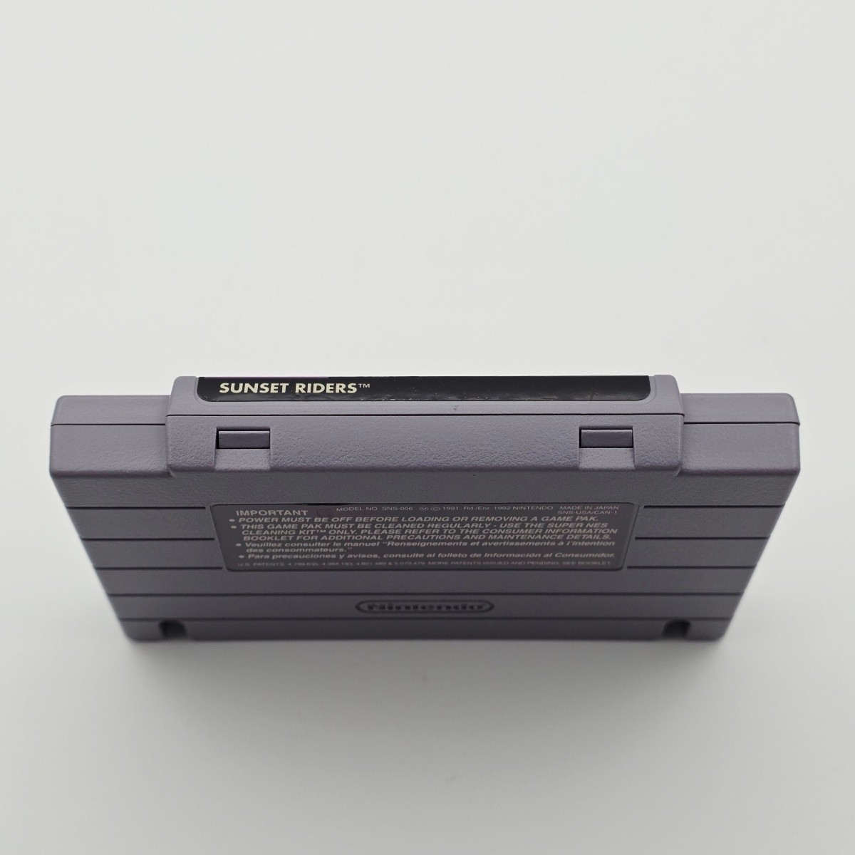 Sunset Riders Super Nintendo SNES Authentic Tested Cartridge Only