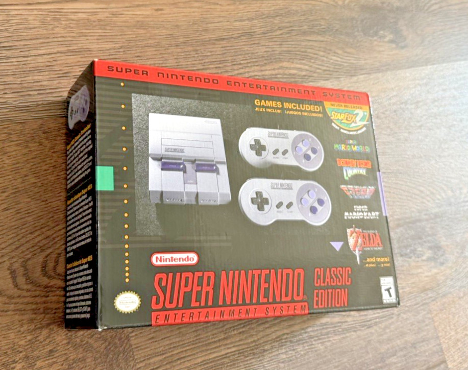NEW -Authentic SNES Super Nintendo Classic Mini (video and receipt)