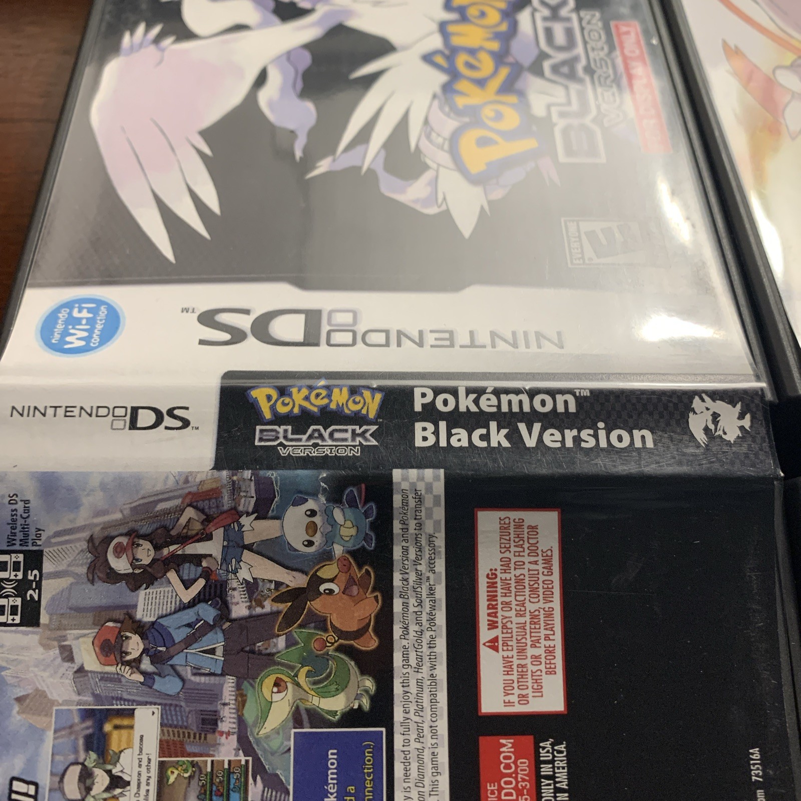 Pokemon White 2 + Black Nintendo DS Replacement Cases Only NO GAMES – Bundle