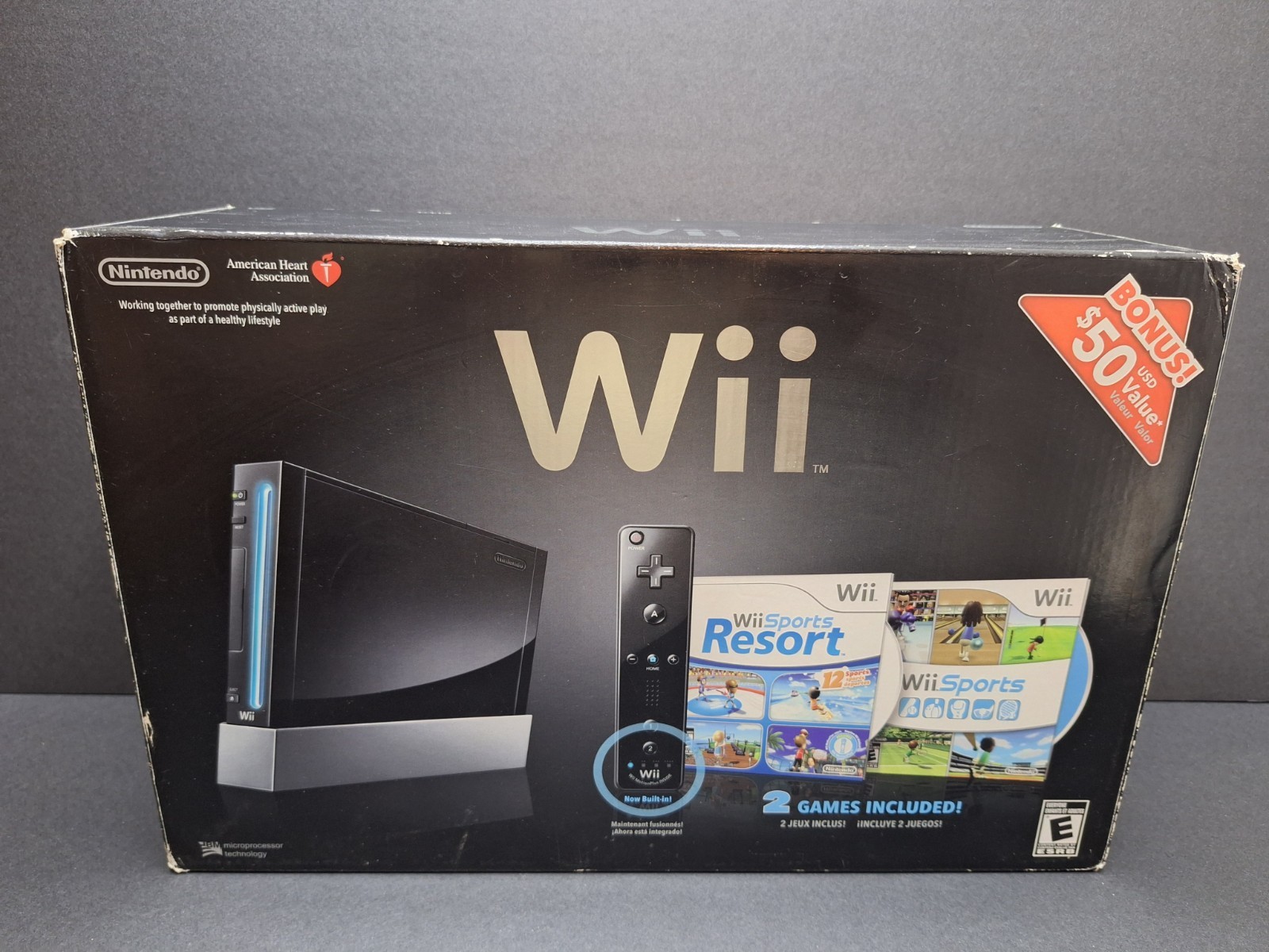 Nintendo Wii Black Console RVL-001 Gamecube Compatible With Box & Accessories