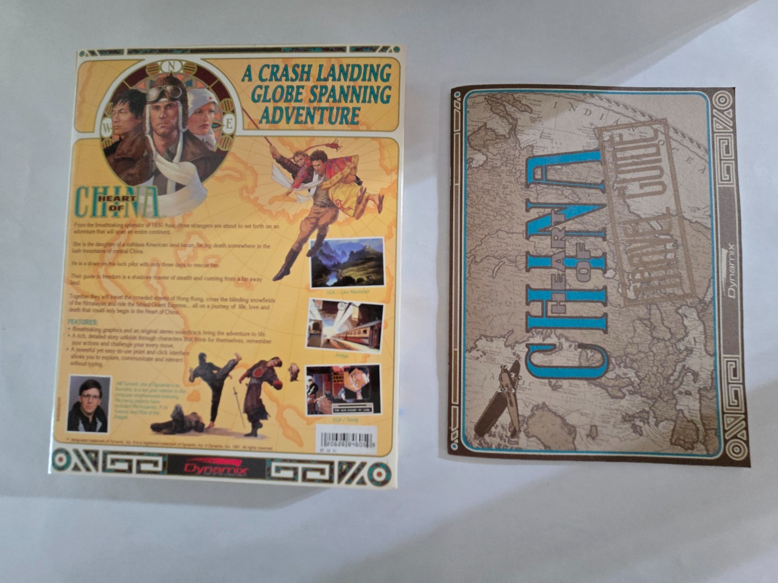Heart Of China PC Adventure Game Dynamix MS-DOS Tandy IBM Big Box 5.25″ floppy