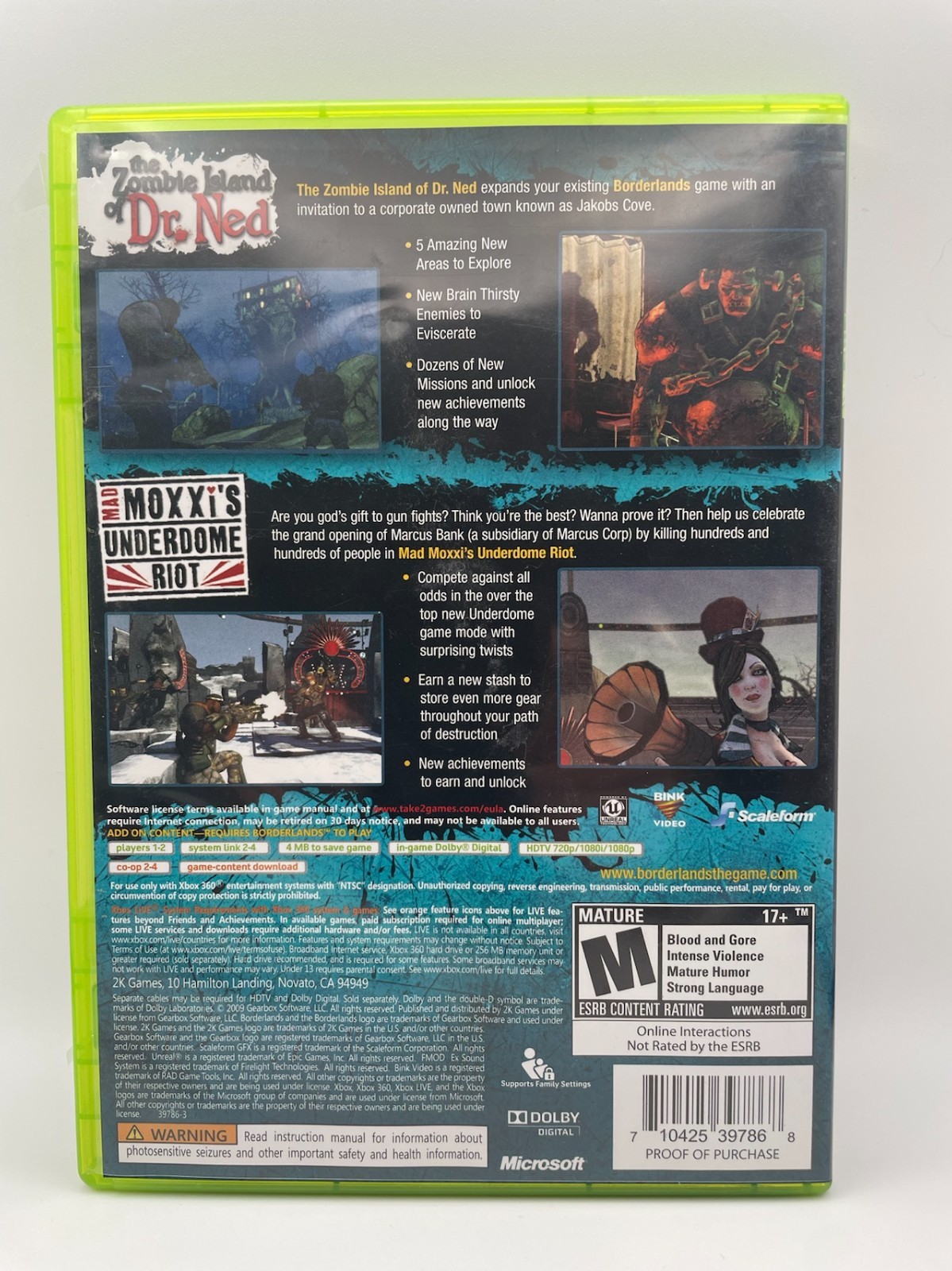 Borderlands Double Game Add-On Pack: The Zombie Island of Dr. Ned & Mad Moxxi’s