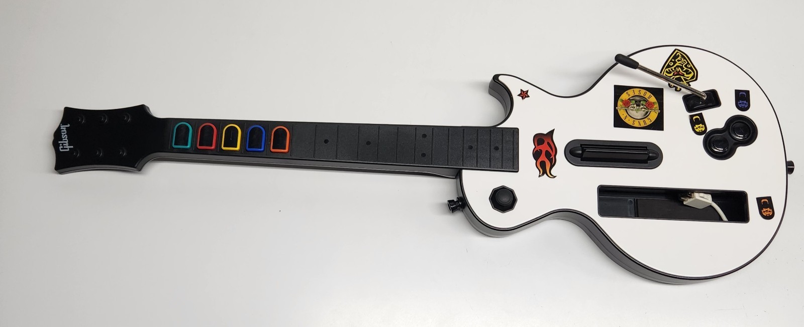 Nintendo Wii Guitar Hero Gibson Les Paul Red Octane White TESTED Free Shipping