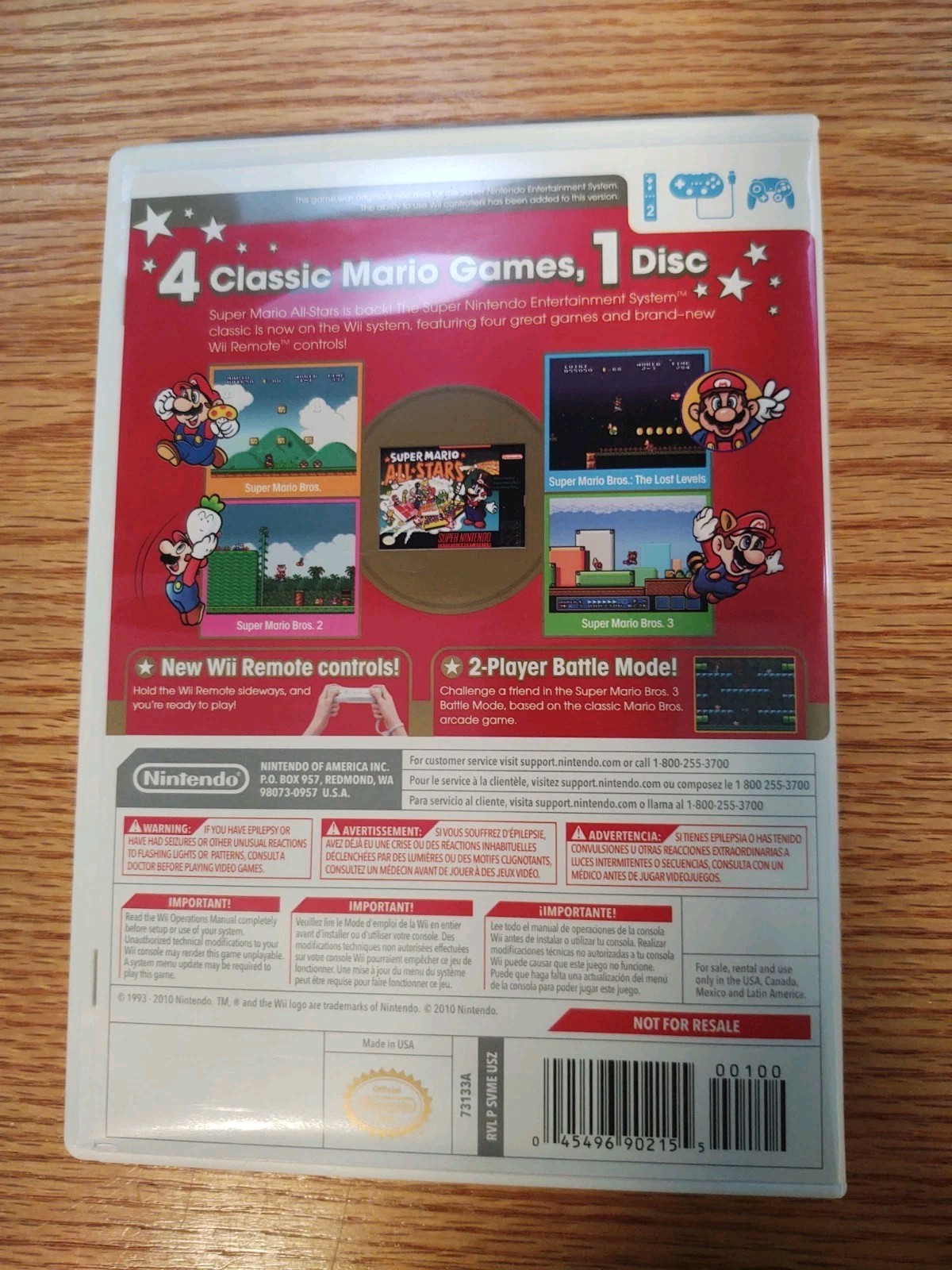 Super Mario All-Stars 25th Anniversary Limited Edition Wii Complete