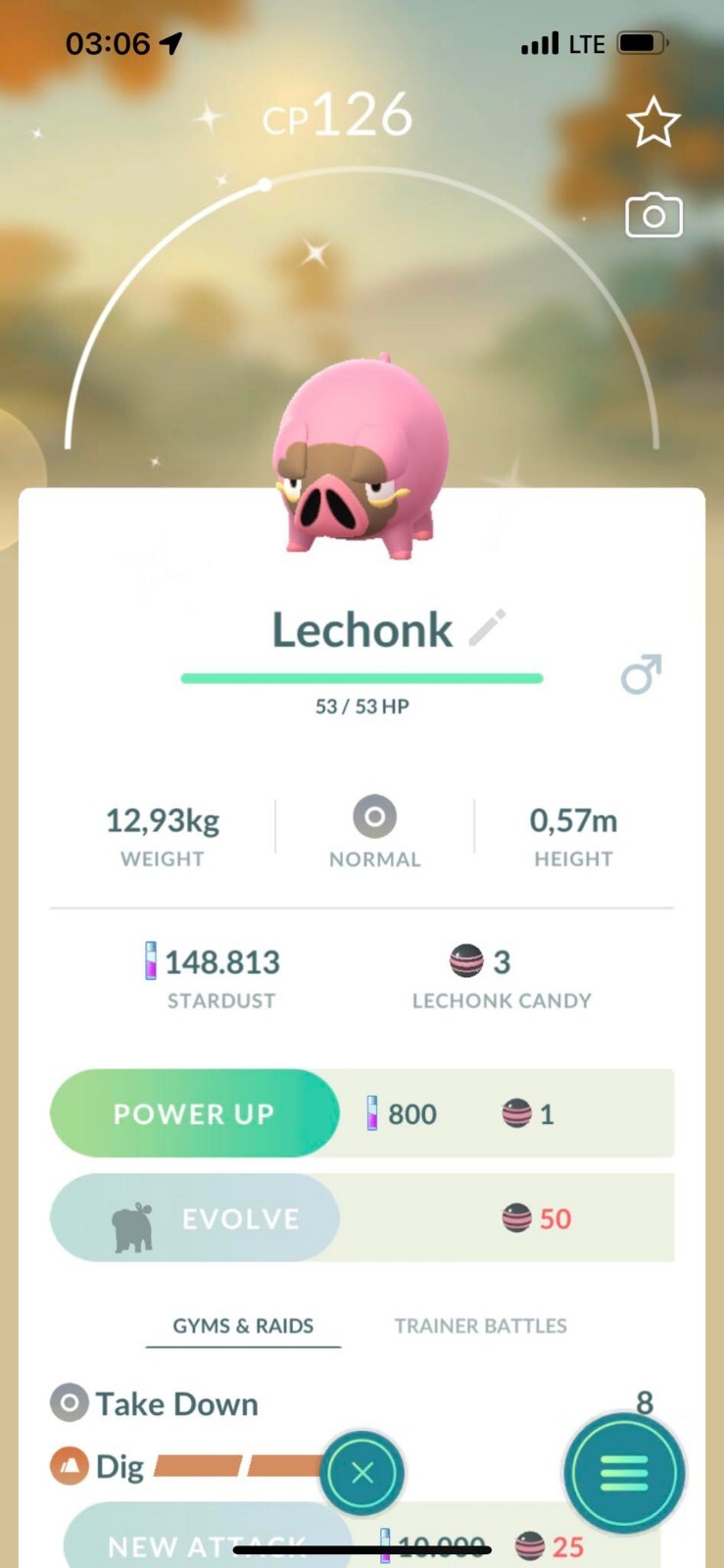 Shiny Lechonk male – TRADE 20kStardust – Read Description
