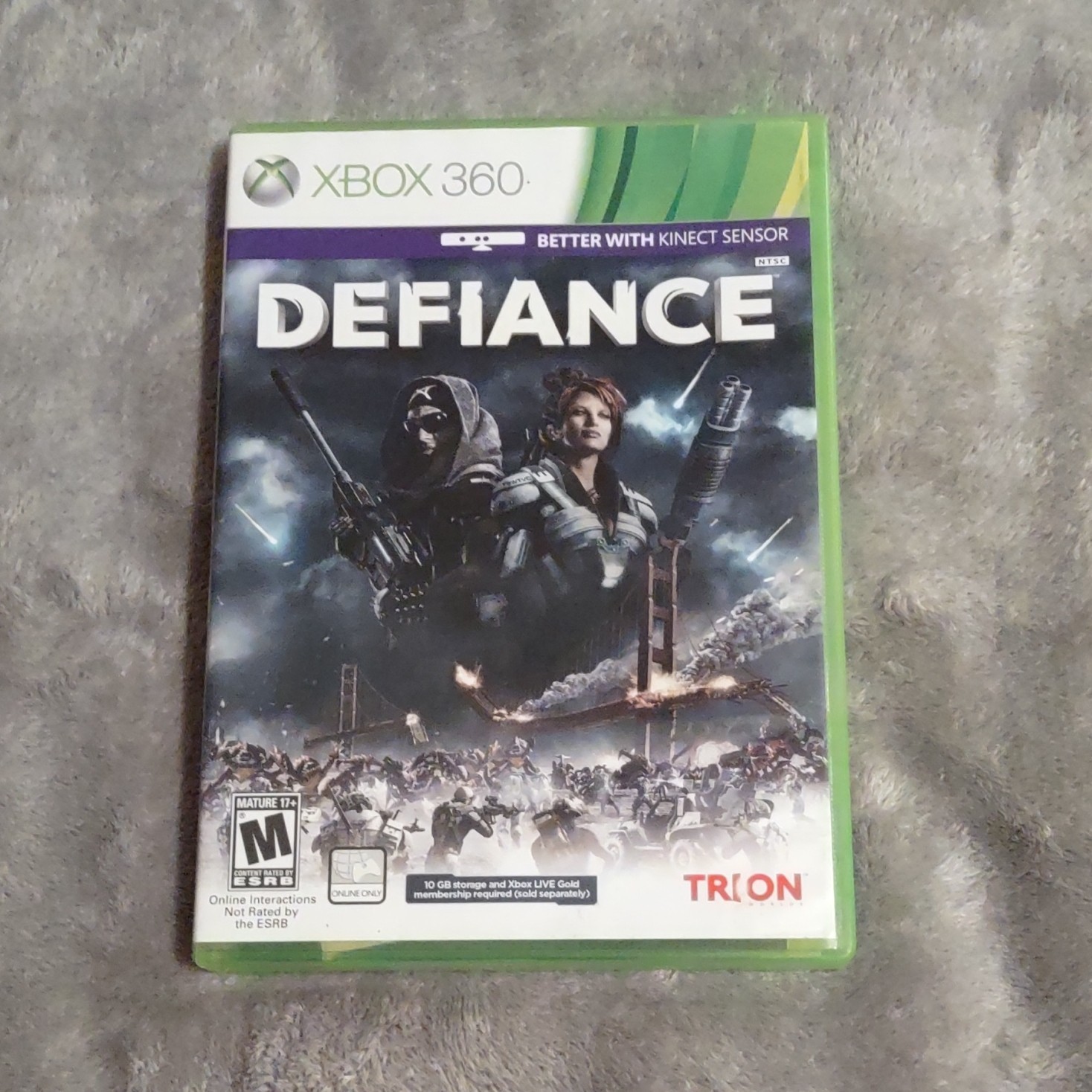 Trion Worlds Defiance Xbox 360 2013 Shooter M Manual Online Multiplayer