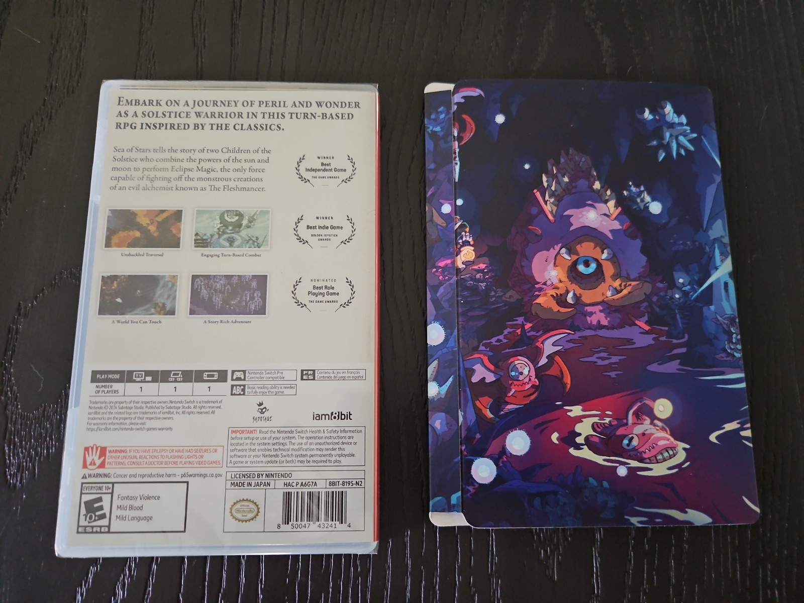 Sea of Stars iam8bit Edition Nintendo Switch Exclusive Cover Variant W/ Slipcase