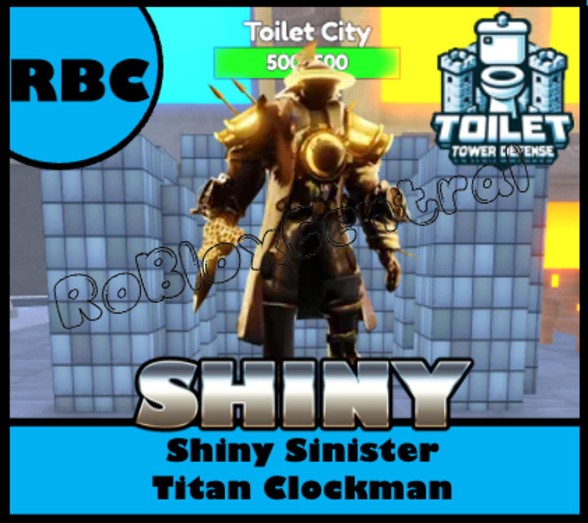 SHINY SINISTER TITAN CLOCKMAN – CHEAP TOILET TOWER DEFENSE – TTD UNIT