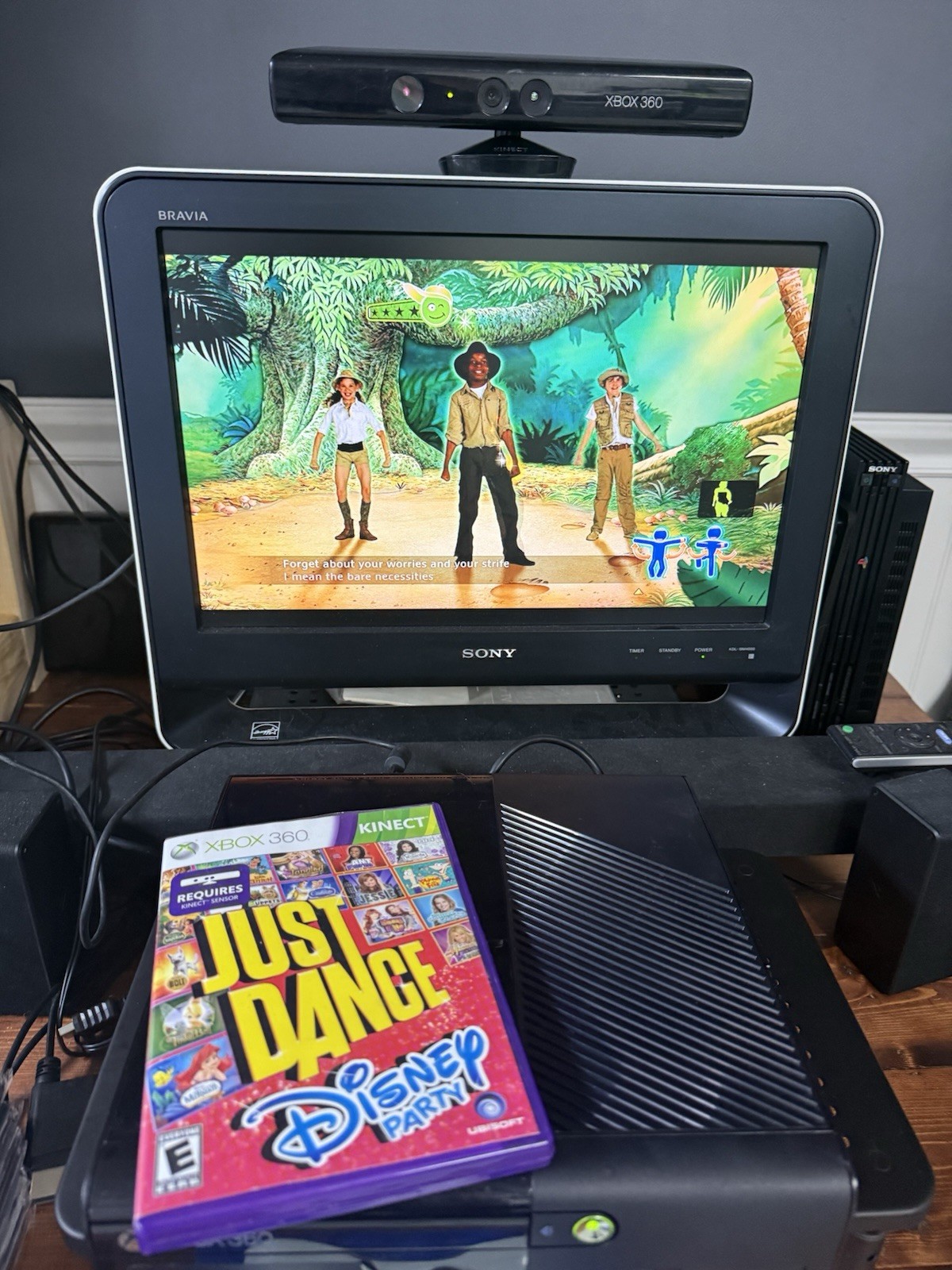Just Dance Disney Party 1 & 2 Bundle Lot (Xbox 360 Kinect) TESTED Read & See Pic