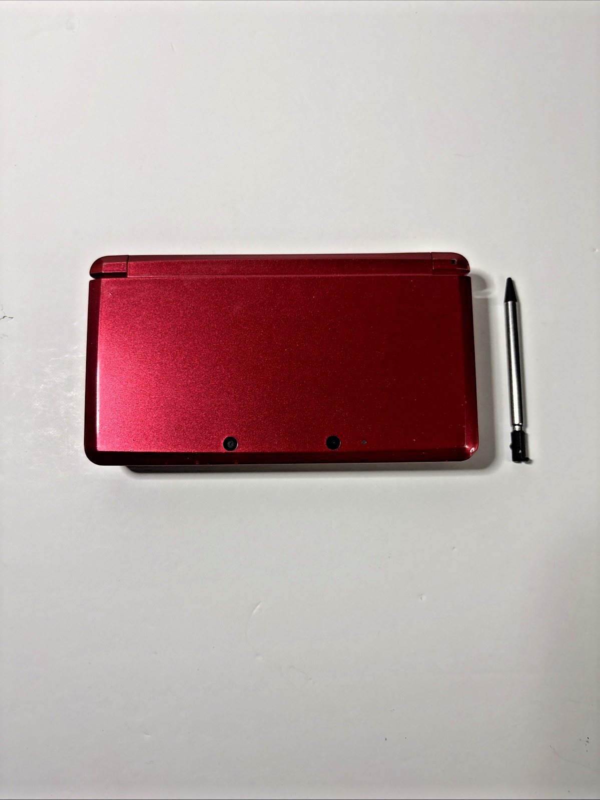 Nintendo 3DS Flame Red – Complete In Box – Includes Super Mario 3D Land – Tested