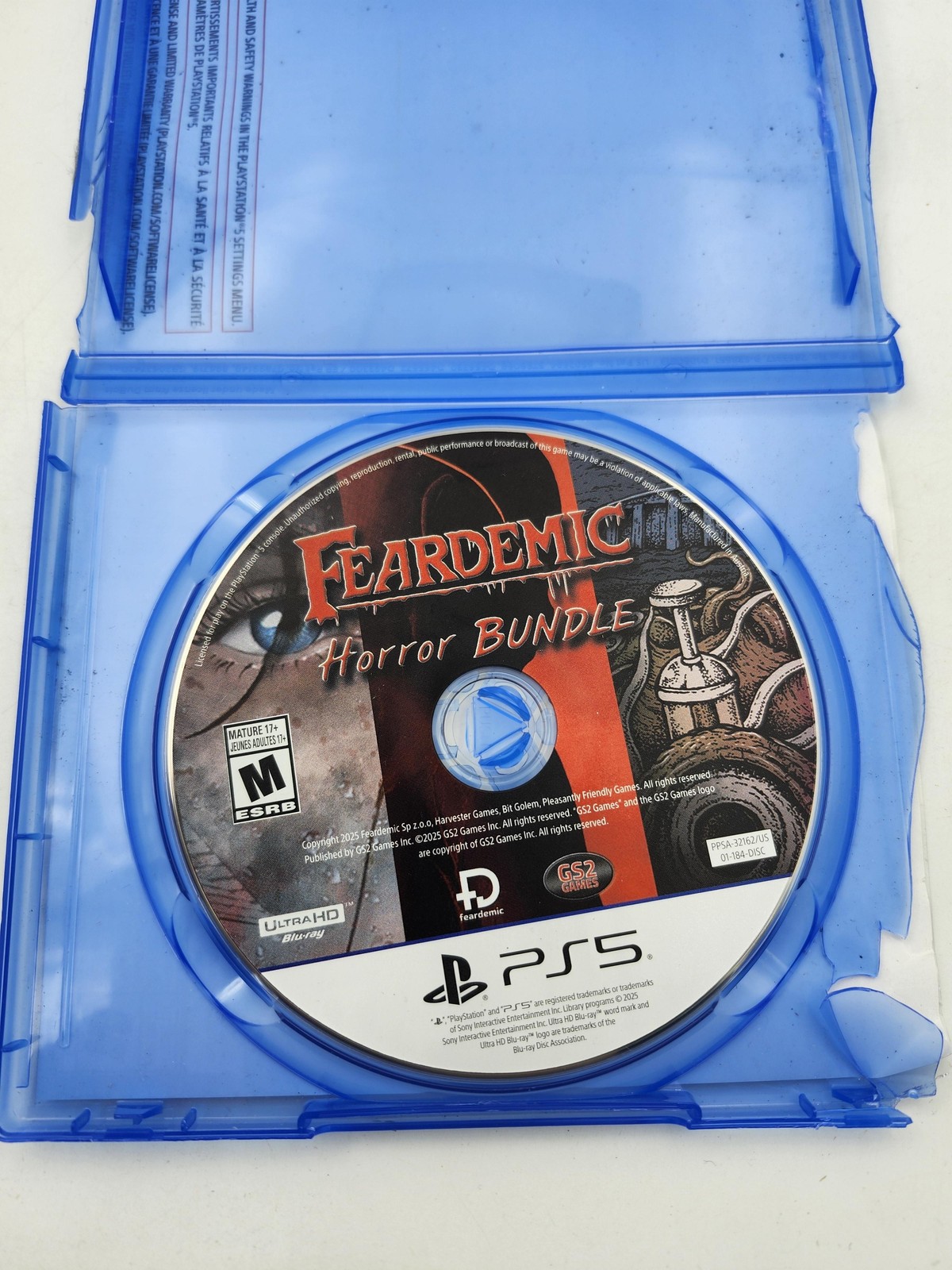 Fear Feardemic Horror Bundle PS5 Survival Horror Game GS2 Games M NTSC US 2023