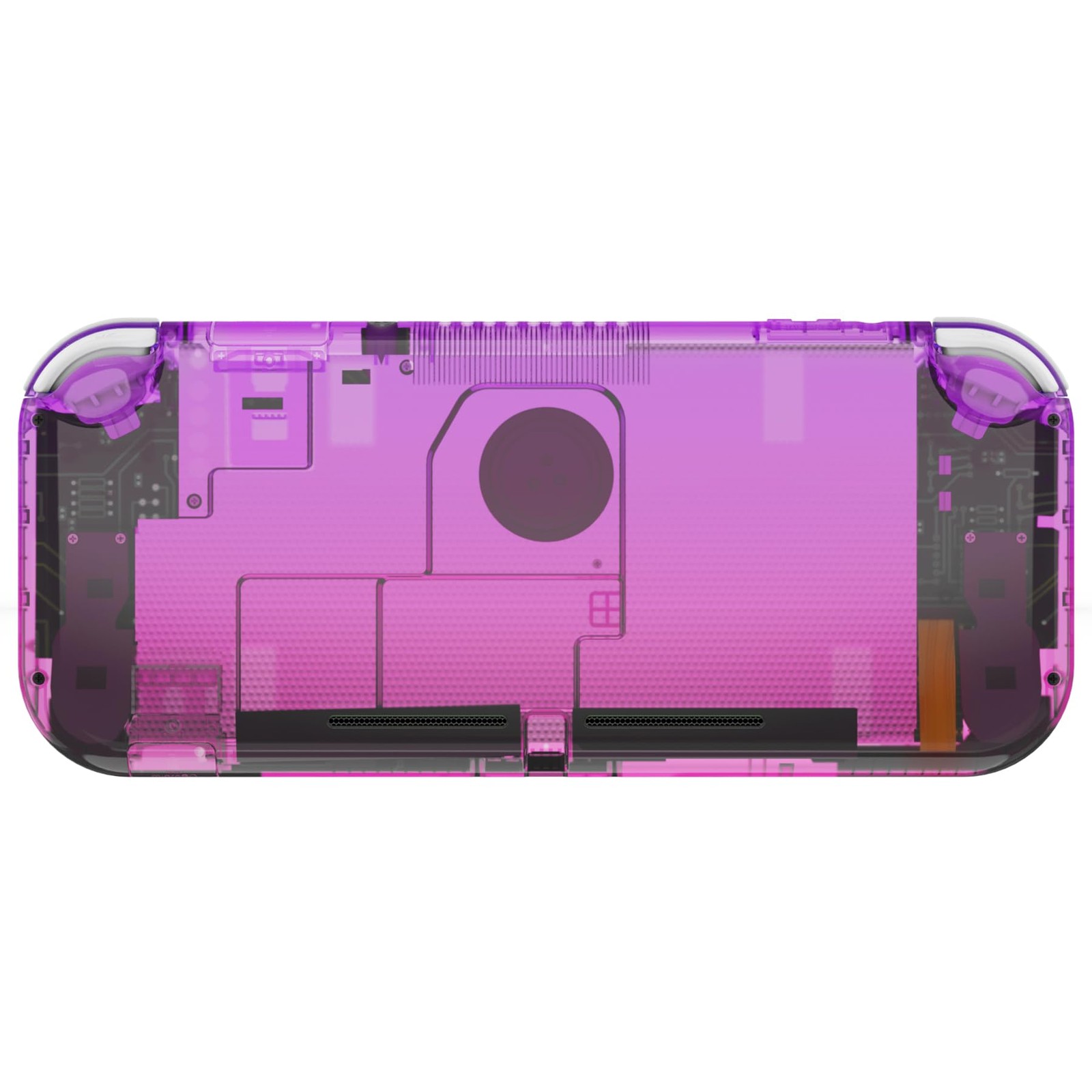 eXtremeRate Custom Case Cover for Switch Lite: Gradient Clear Purple Rose Red