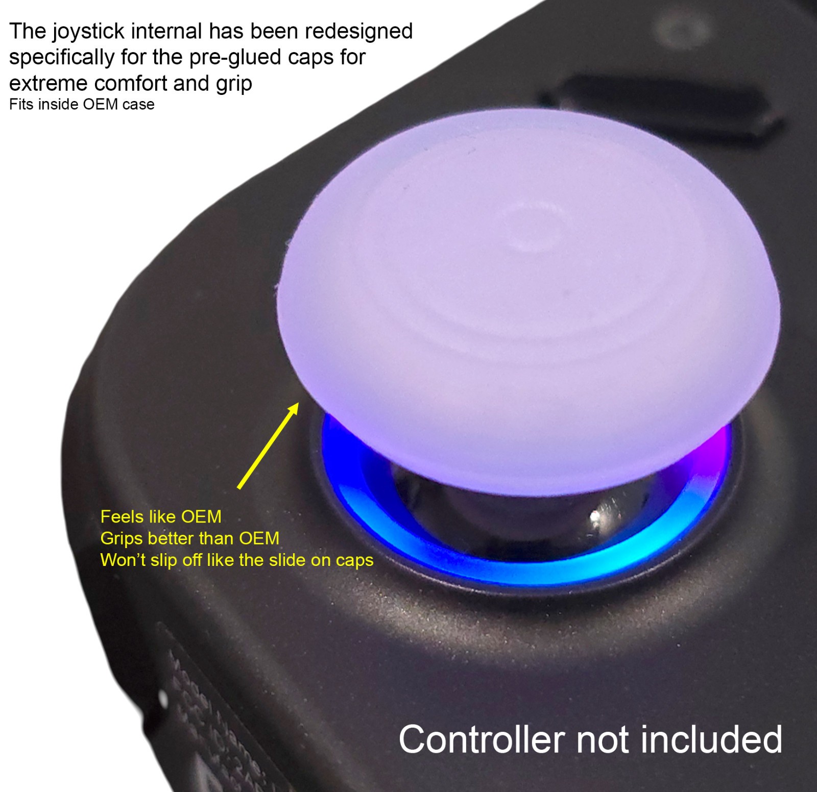 Lenovo Legion Go 1 & 2 Thumb Joystick Replacement Direct Fit (3D Printed)