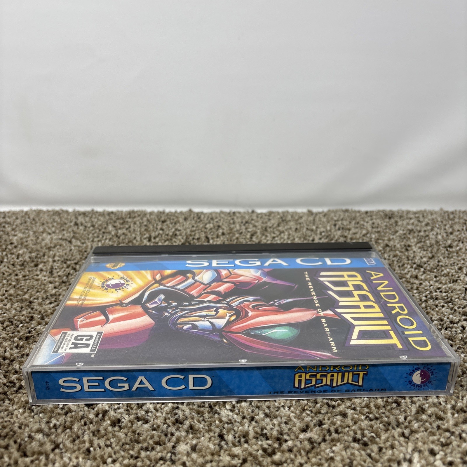 Android Assault: The Revenge of Bari-Arm (Sega CD) Complete w/ REG, SUPER Mint!