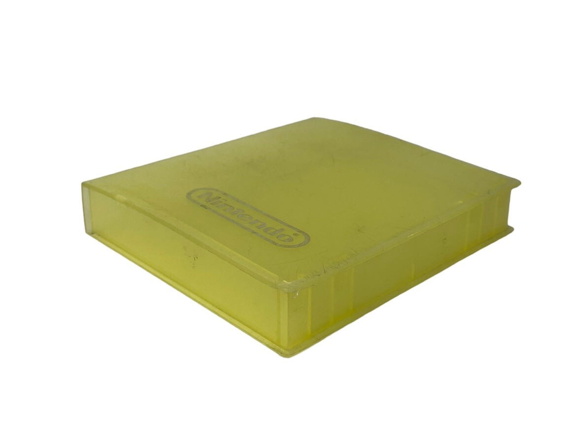 Lot of 2 Vintage Nintendo NES Yellow & Blue Plastic Clear OEM Clamshell Case