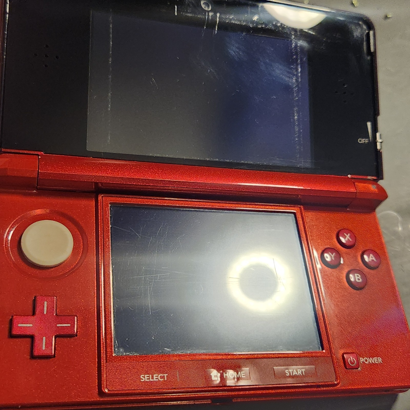 Nintendo 3DS Handheld Game Console Flame Red