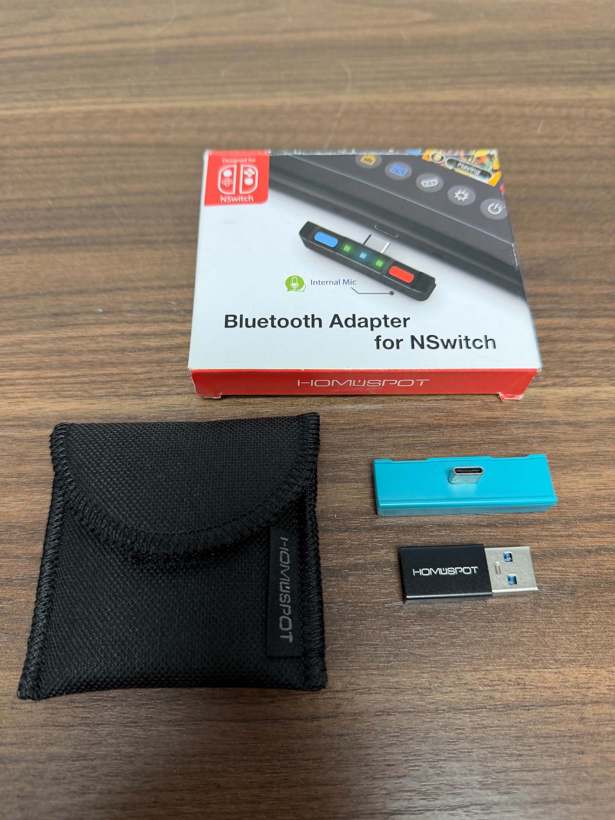 HomeSpot Bluetooth Audio Adapter With USB-C Built-In Mic For Nintendo Mint 0E