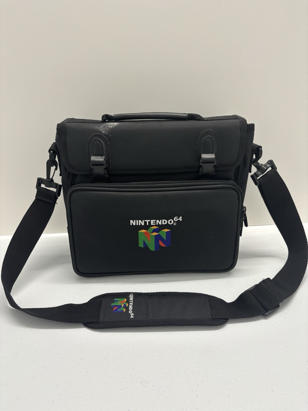 Vintage Nintendo 64 Console Carrying Case Travel Bag With Strap Padded Retro