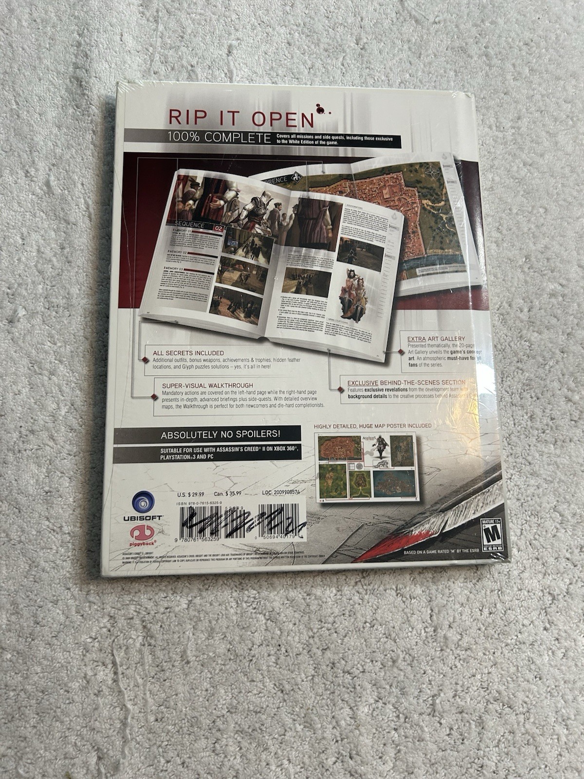 Assassin’s Creed II The Complete Official Guide Collector’s Edition Hardcover(SH