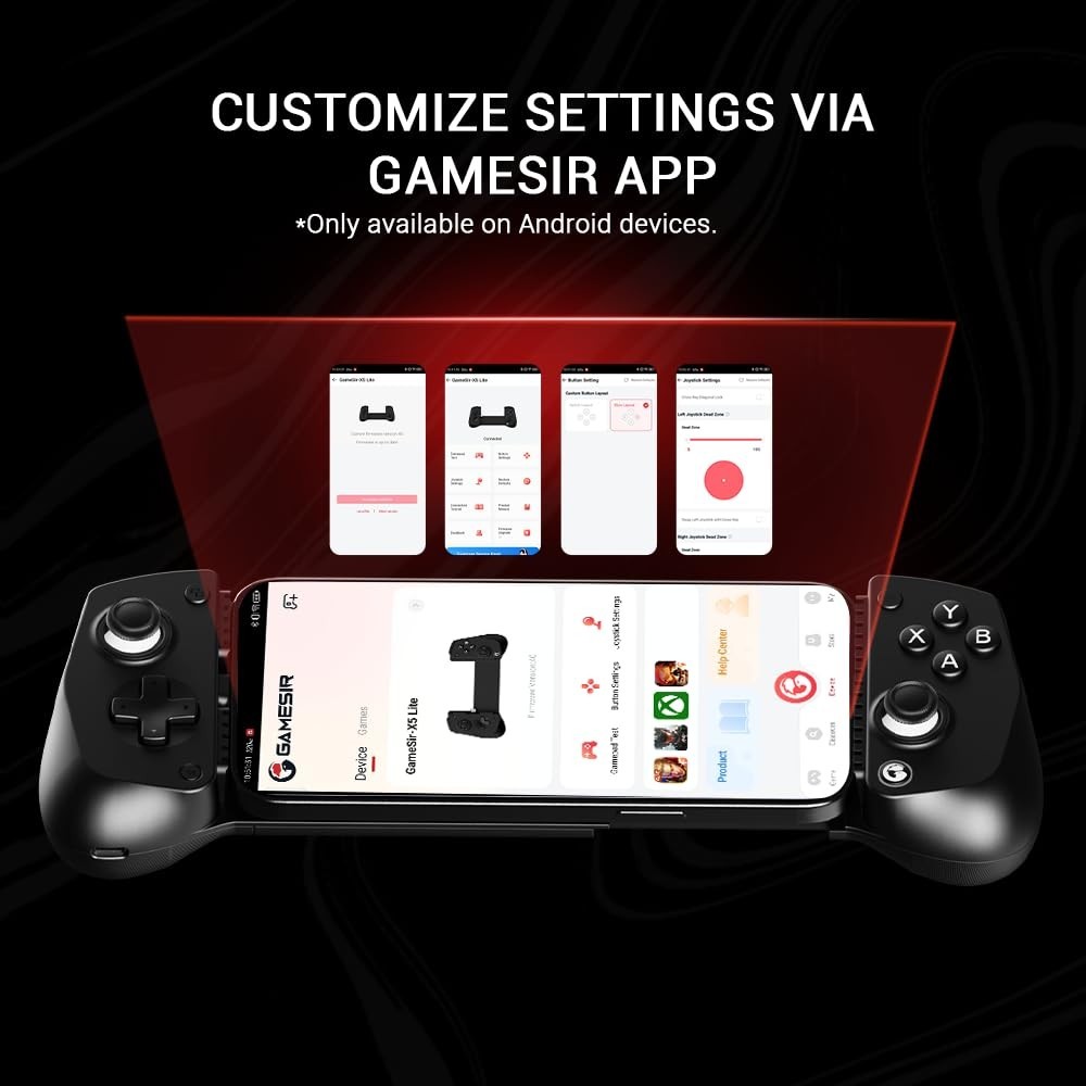 GameSir X5 Lite Mobile Controller for Android & iPhone, USB-C, Hall Joystick