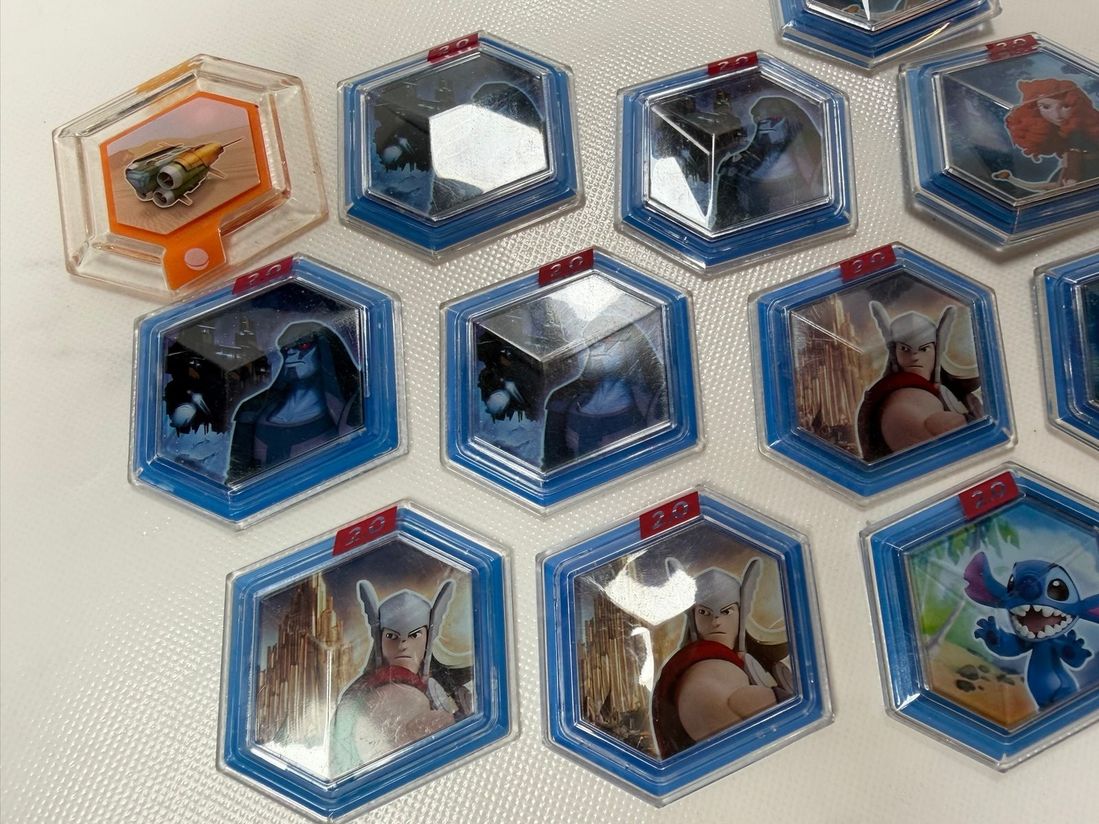 Disney Infinity Power Disc Lot – Merida, Thor, Stitch – 11 Discs