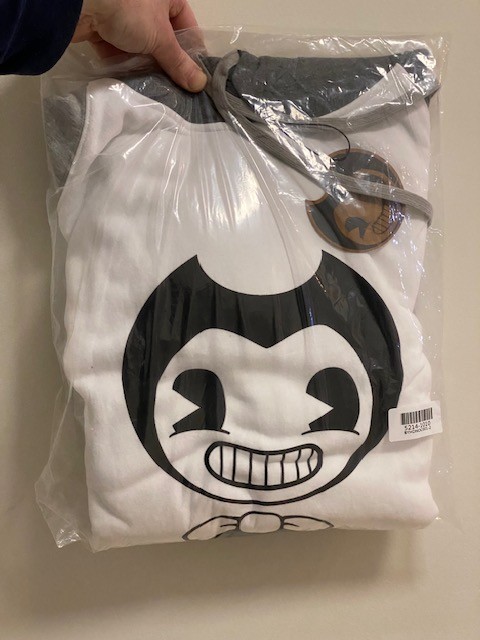 BENDY & The Ink Machine – SWEATSHIRT HOODIE – Medium – New Sealed in Bag NWT