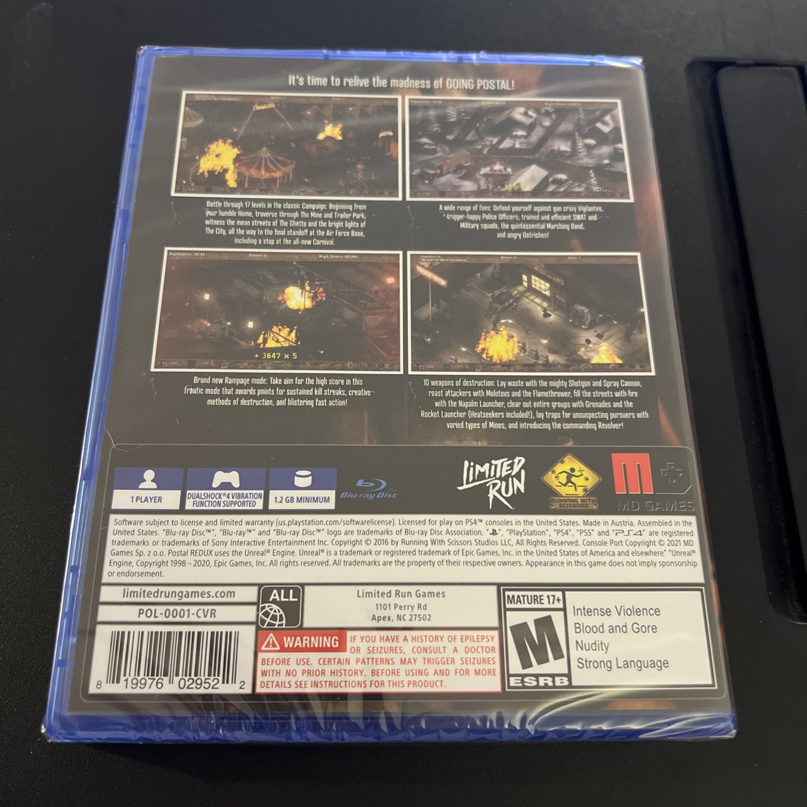 Postal: Redux – Playstation 4 – Limited Run Games – New & Sealed