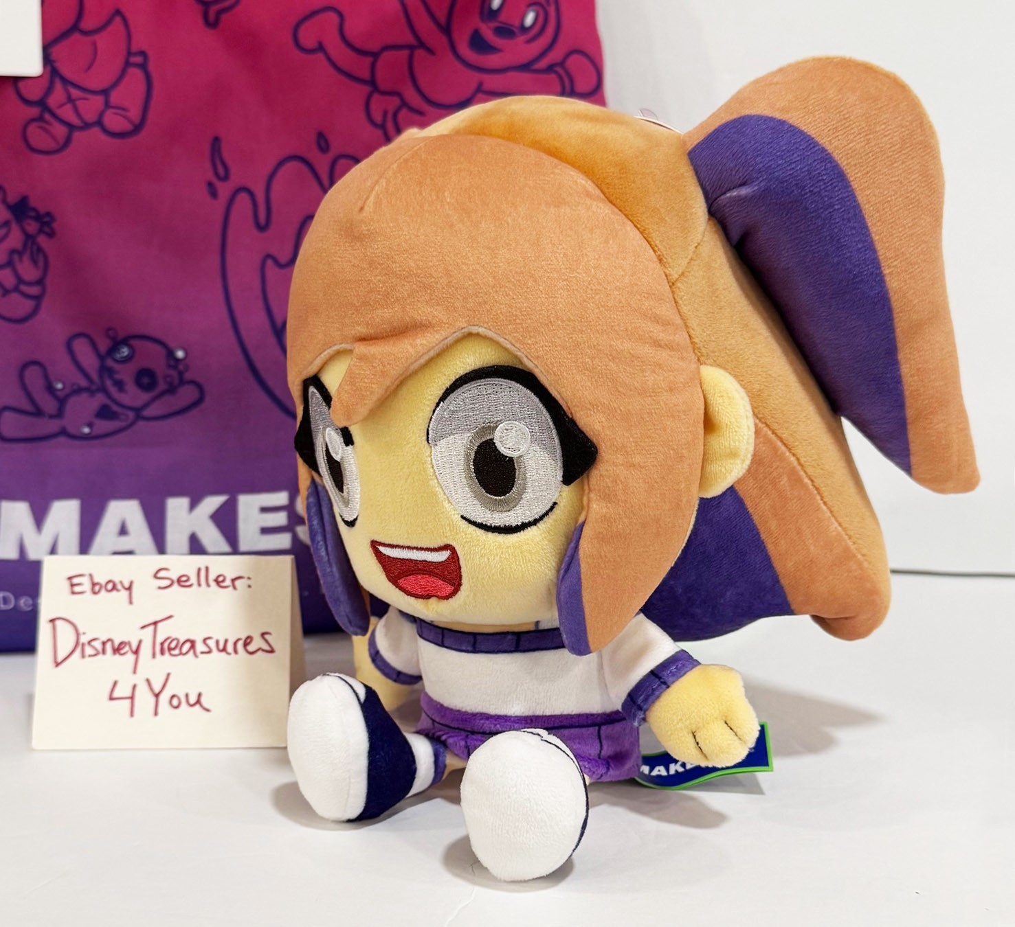 Makeship Plush LYNA PELUCHE YouTube Anime Cartoon Video Game Animator Rare NEW