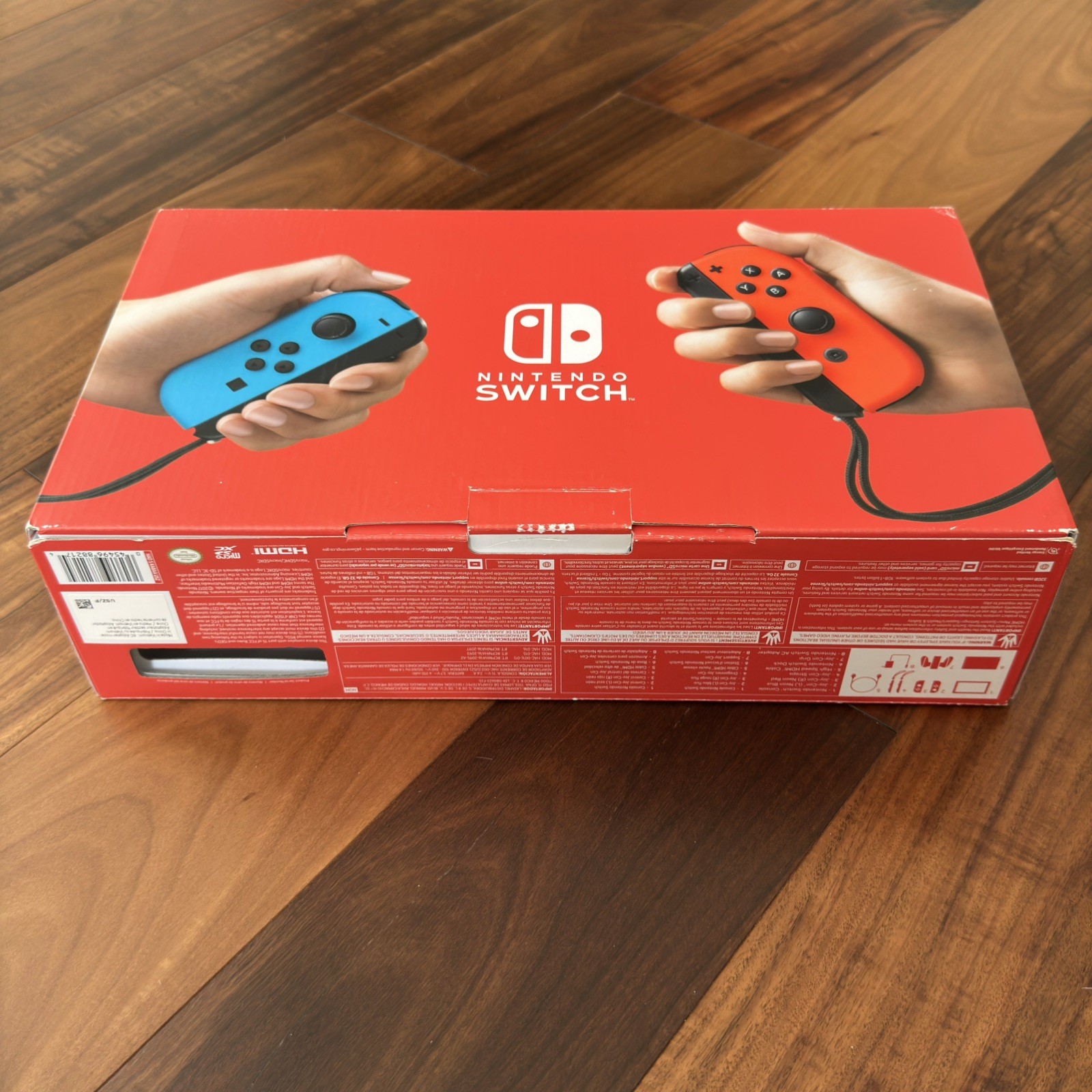 Nintendo Switch – BOX ONLY – Red & Blue Authentic Box – NO Console