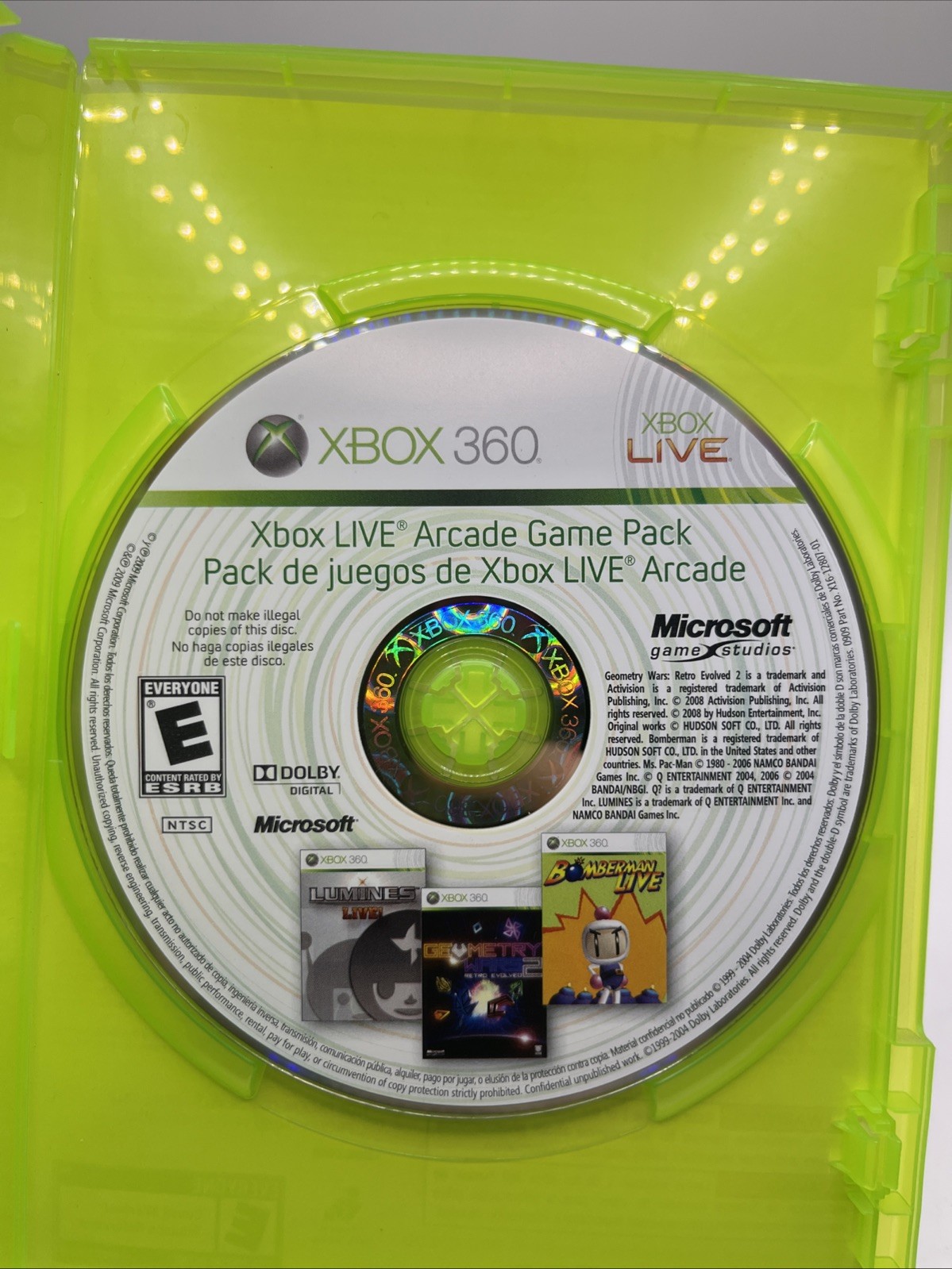 Xbox Live Arcade Pack Microsoft Xbox 360 Bomberman Geometry Wars Lumines Live