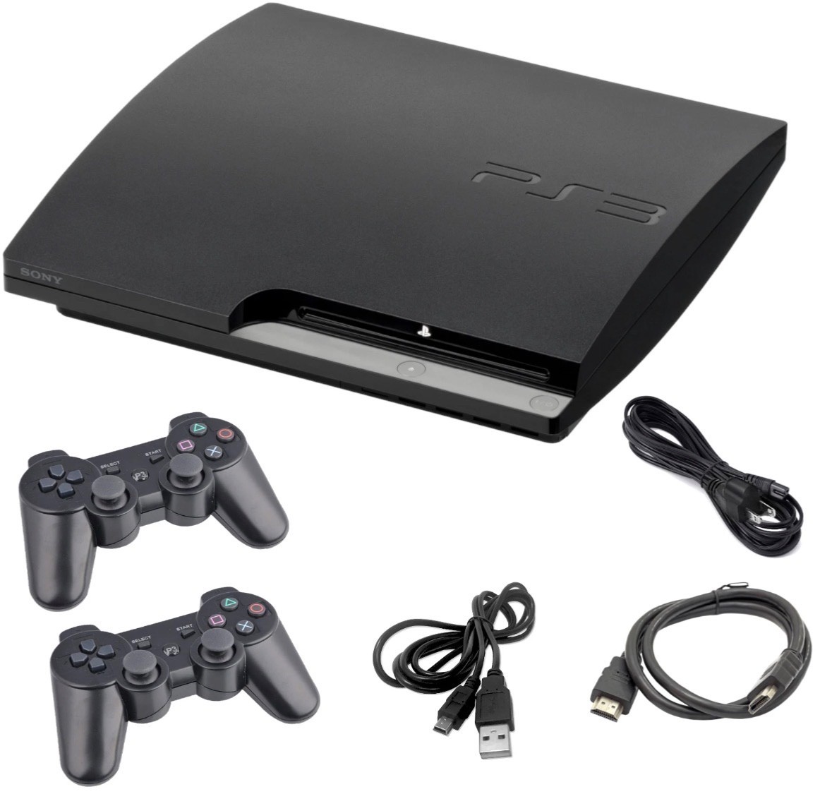 Sony PlayStation 3 Console PS3 Slim + 120GB 160GB 320GB 500GB + USA