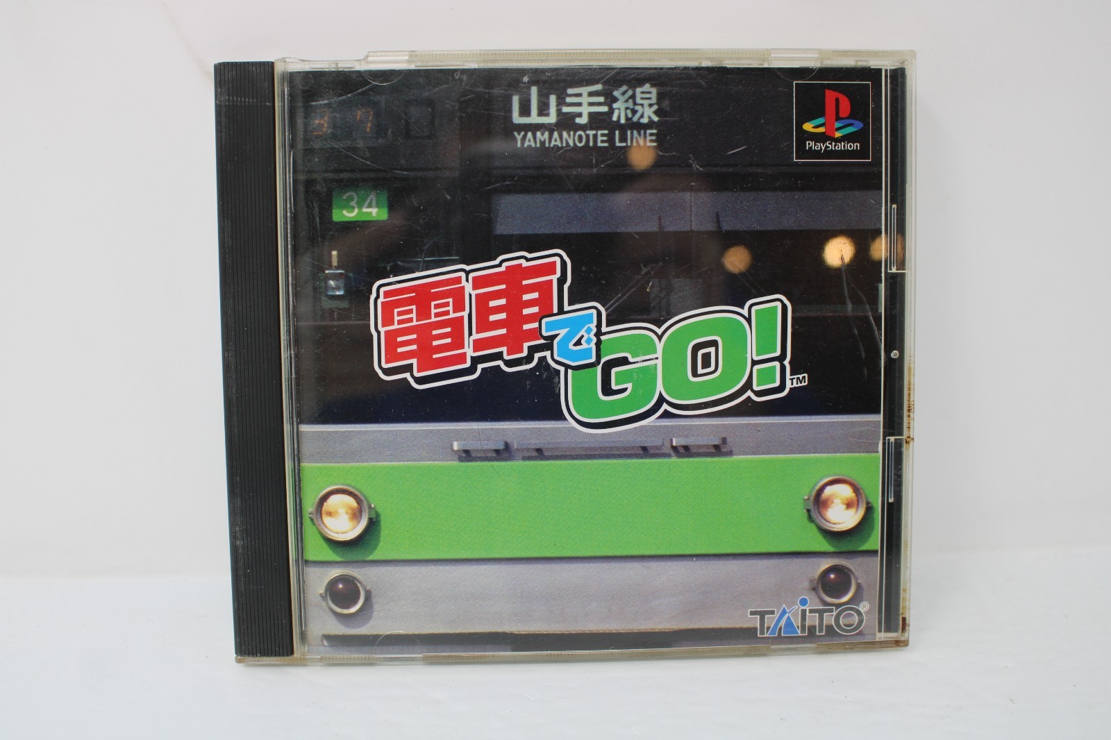 Densha De Go! broken case PS1 PlayStation 1 Japan Region Lock