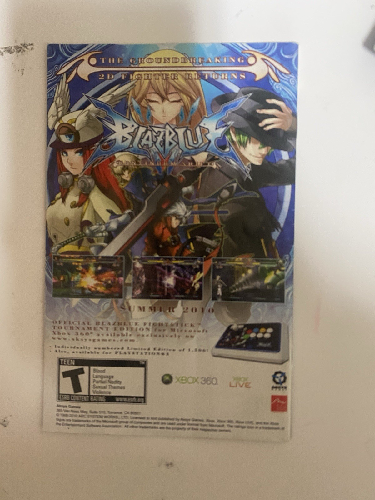 Deathsmiles (Microsoft Xbox 360, 2010) Authentic Game Manual