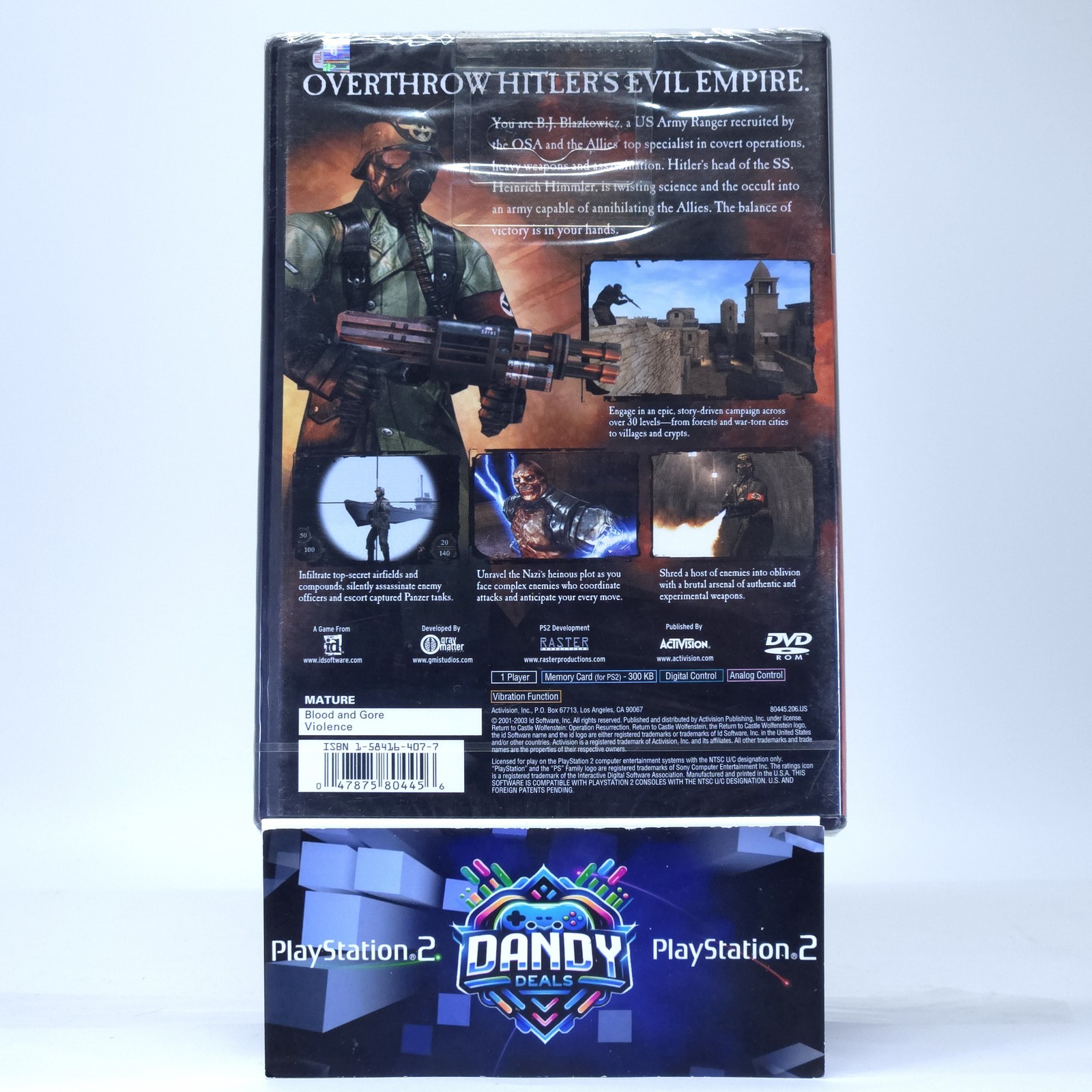 Return to Castle Wolfenstein PS2 Brand New – PlayStation 2